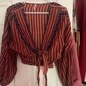 Free people cropped top like new, medium